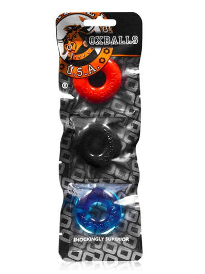 Oxballs Ringer Cock Ring 3 Pack Multi-Coloured 1
